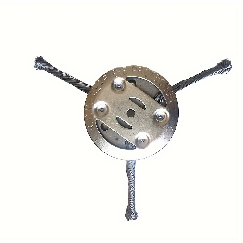 Heavy-Duty Steel Wire Brush Trimmer Head – For Weeds, Grass & Paver Gaps
