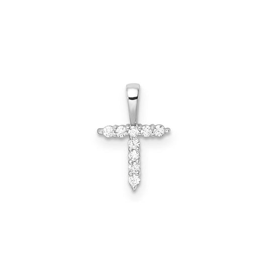 0.09ct Lab Grown Diamond Pendant in 9K White Gold
