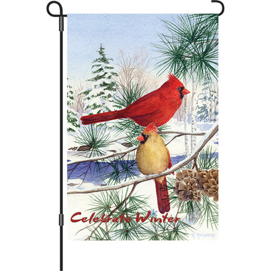 12 in. Flag - Cedar Farm Cardinals