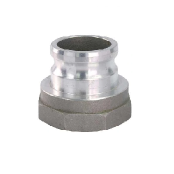 2.5" Male Camlock x 3" Female Pipe Jump Adapter - Style A - Aluminum