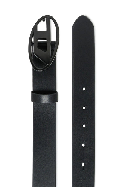 3 cm leather belt with Oval D buckle