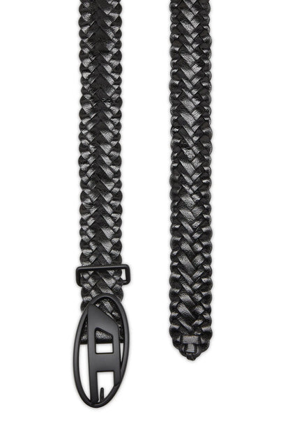 4 cm braided leather belt