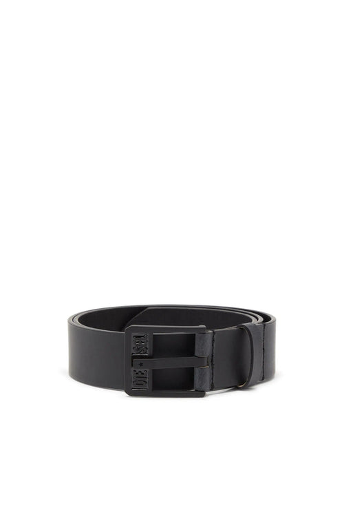 4 cm leather belt with clean-cut edges