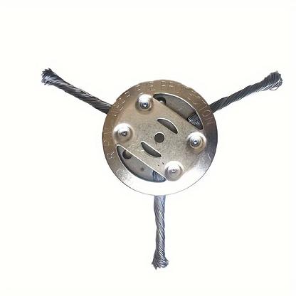 Heavy-Duty Steel Wire Brush Trimmer Head – For Weeds, Grass & Paver Gaps