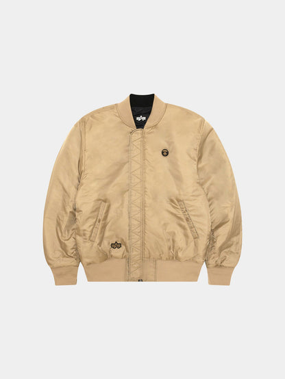 AAPE X ALPHA MA-1 BOMBER JACKET COLLAB Alpha Industries