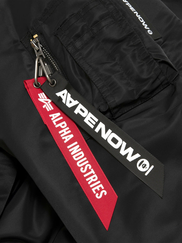 AAPE X ALPHA MA-1 BOMBER JACKET COLLAB Alpha Industries