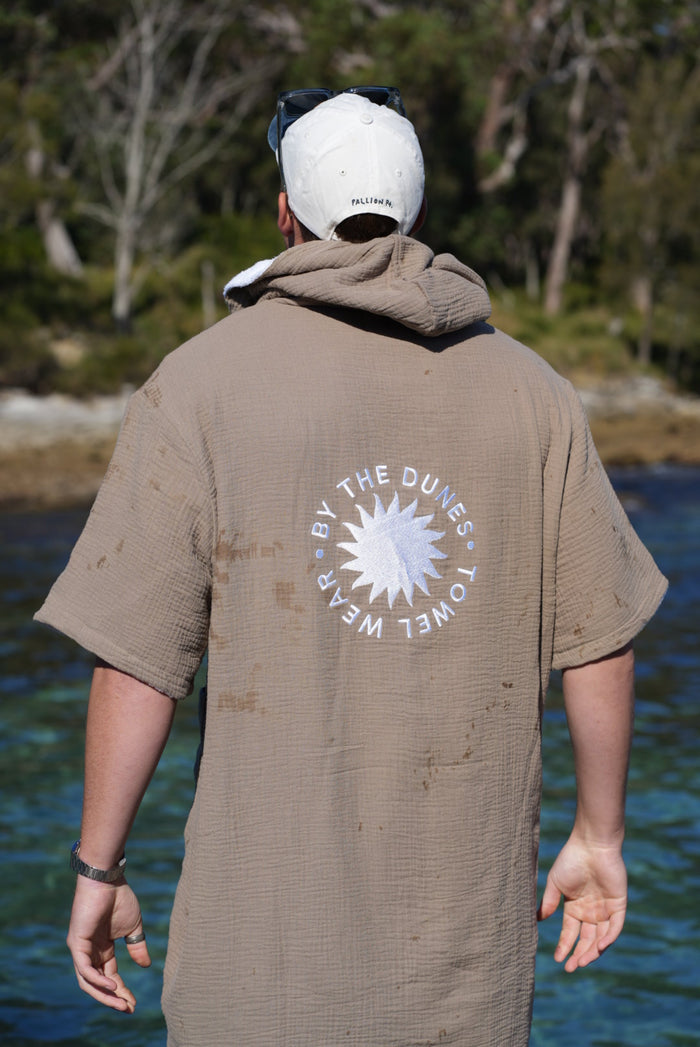 Adult's Zip-Up Beach Towel Robe