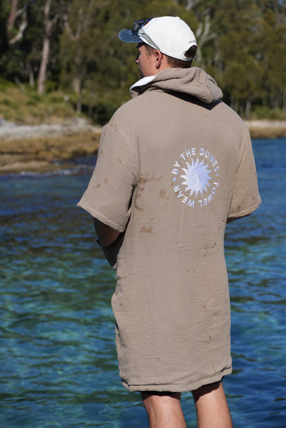 Adult's Zip-Up Beach Towel Robe