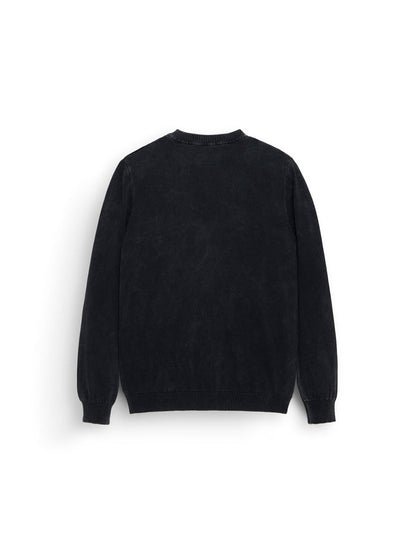 Alpha Sweater Alpha Industries, black, crewneck, long sleeves, relaxed fit.