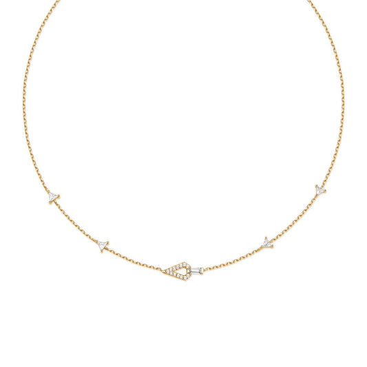 Ania Haie Gold Geometric Satellite Necklace