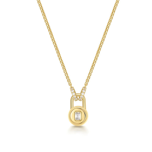 Ania Haie Gold Linked Locket Dangle Necklace