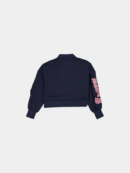 ATLANTA BRAVES X ALPHA X NEW ERA L-2B FRENCH TERRY JACKET WOMENS OUTERWEAR Alpha Industries