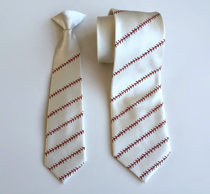 father and son baseball ties