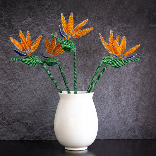 Beaded Strelitzia Flowers