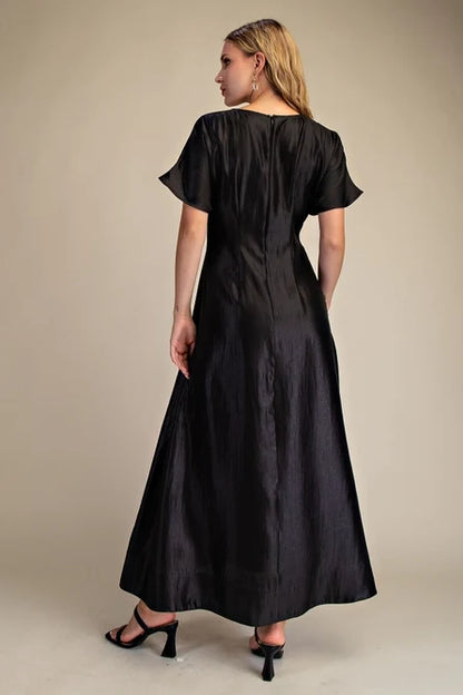 Front Pintuck Maxi Dress - Greige Goods