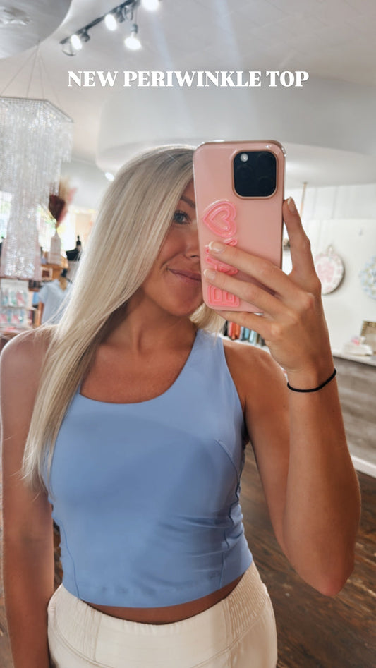 BLUE CROPPED TANK