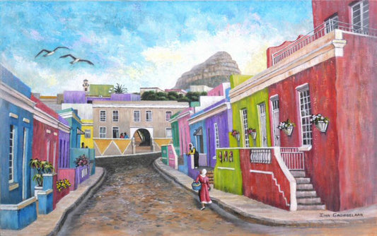 Bo-Kaap with Lions Head Print
