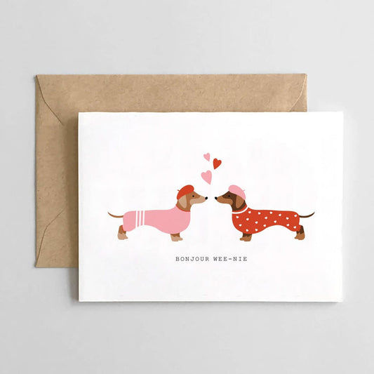 Bonjour Wee-Nie - Paris Design - Valentine's Day Card