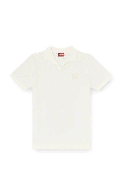 Bouclé-knit polo shirt with Phoenix logo