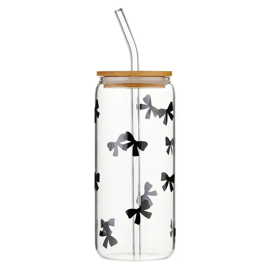 Bow Glass Tumbler - Greige Goods