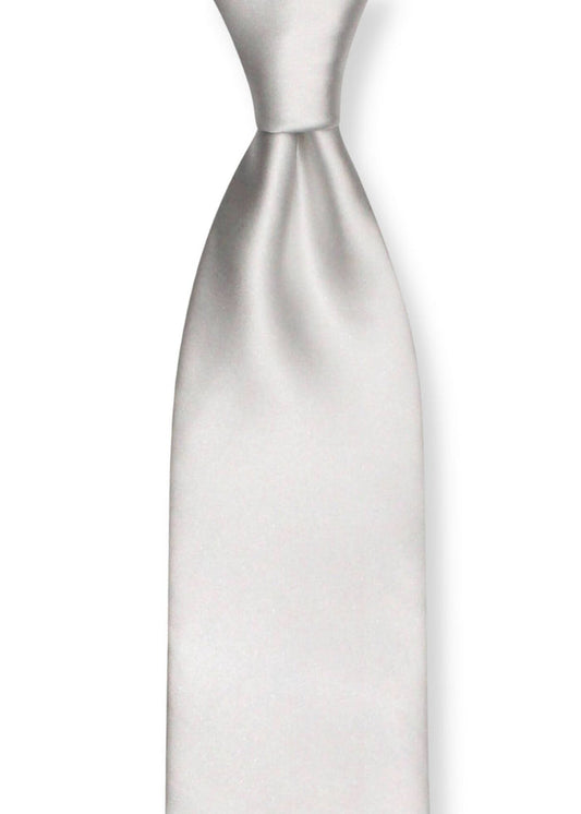 Bright Solid White Tie
