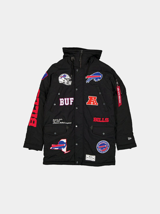 BUFFALO BILLS X ALPHA X NEW ERA N-3B PARKA OUTERWEAR Alpha Industries BLACK S