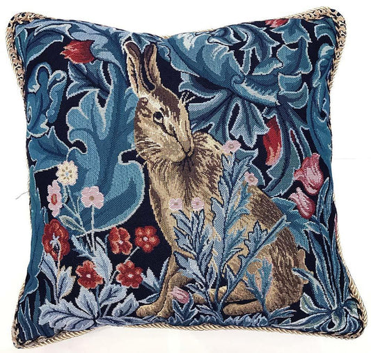 CCOV-ART-MORRIS-4 | WILLIAM MORRIS THE HARE PILLOWCASE/CUSHION COVER | DECORATIVE DESIGN FASHION HOME PILLOW 18X18 INCH - www.signareusa.com
