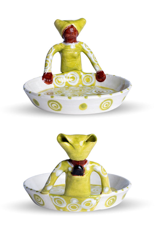 Ceramic 1 Lady Lime Sweetie Dish
