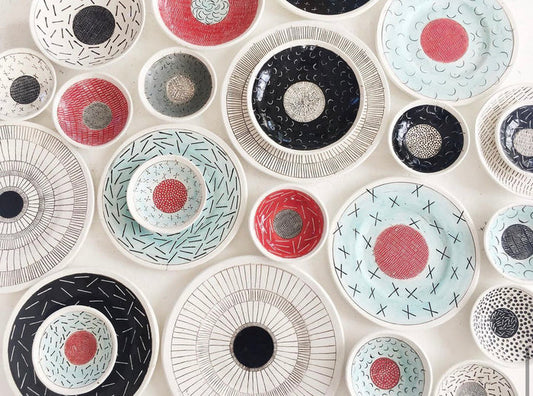 Ceramic African Large Decorative Plate