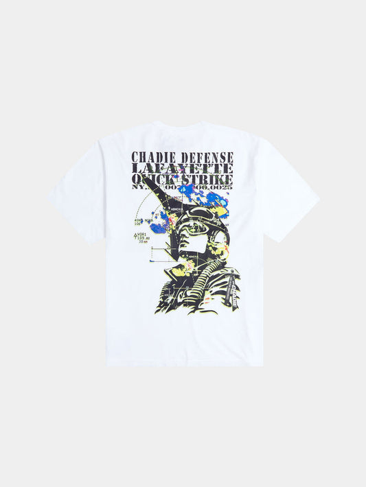 CHADIE X ALPHA SONAR TEE COLLAB Alpha Industries WHITE XS