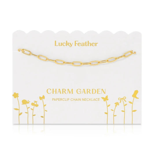 Charm Garden- Gold Paperclip Chain - Greige Goods