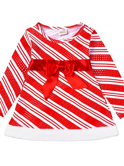 Children's Striped Christmas Outfit Set