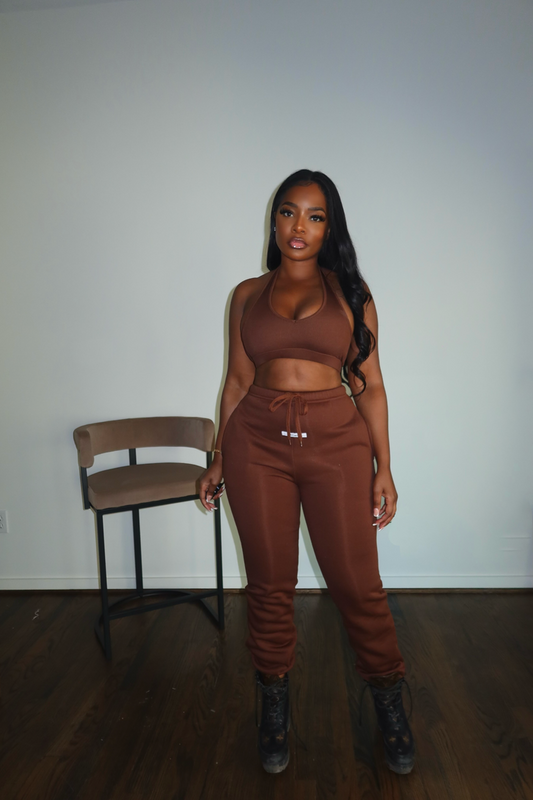 Chocolate jogger set