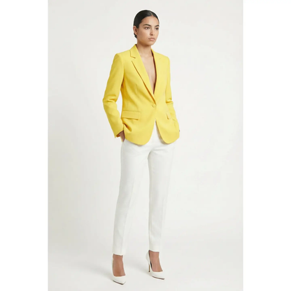 Classic Single Button Tailored Blazer - Greige Goods