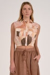 Collared Top - Greige Goods