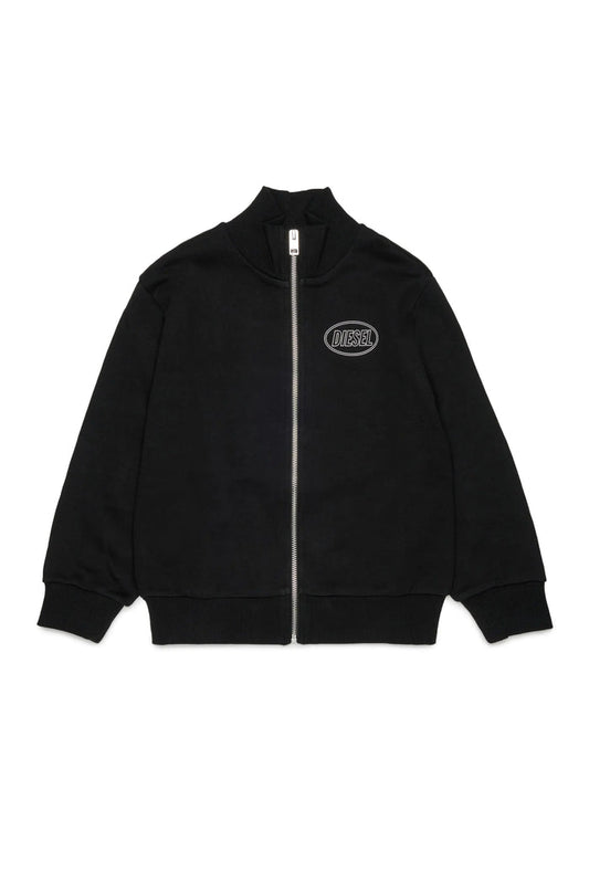 Cotton sweatshirt with logo print