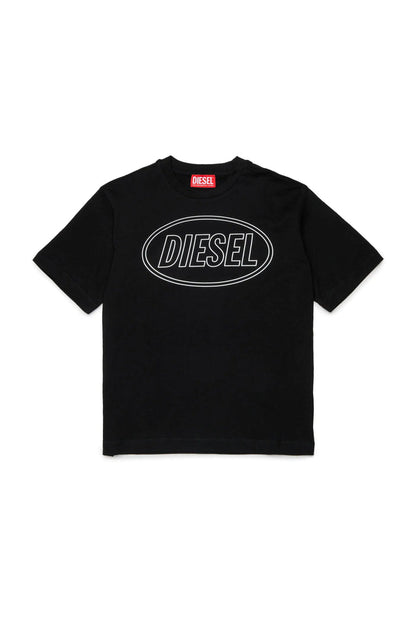 Cotton T-shirt with Diesel print