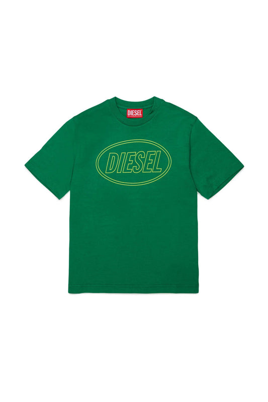 Cotton T-shirt with Diesel print