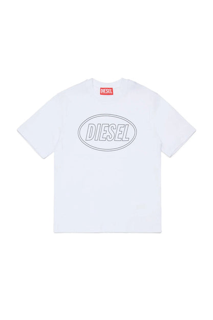Cotton T-shirt with Diesel print