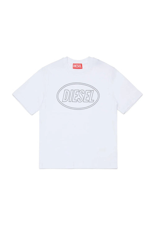 Cotton T-shirt with Diesel print