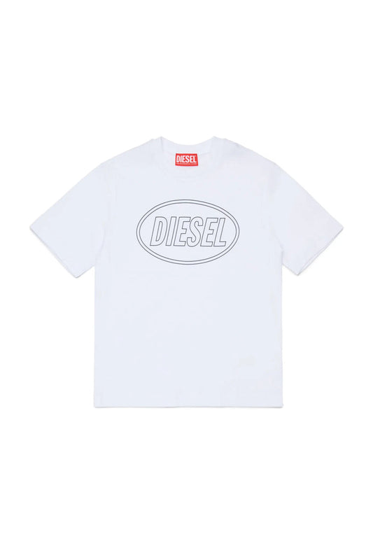 Cotton T-shirt with Diesel print