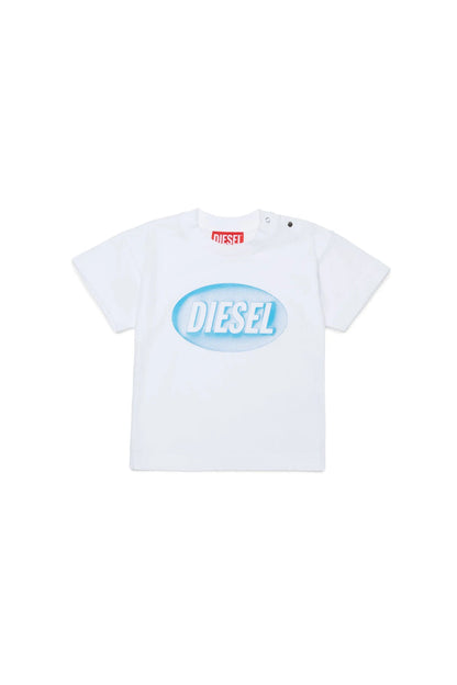 Cotton T-shirt with logo print