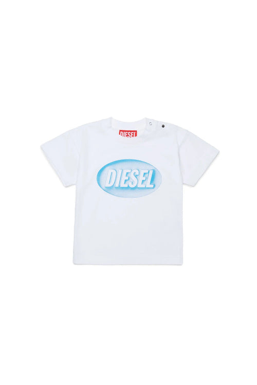 Cotton T-shirt with logo print