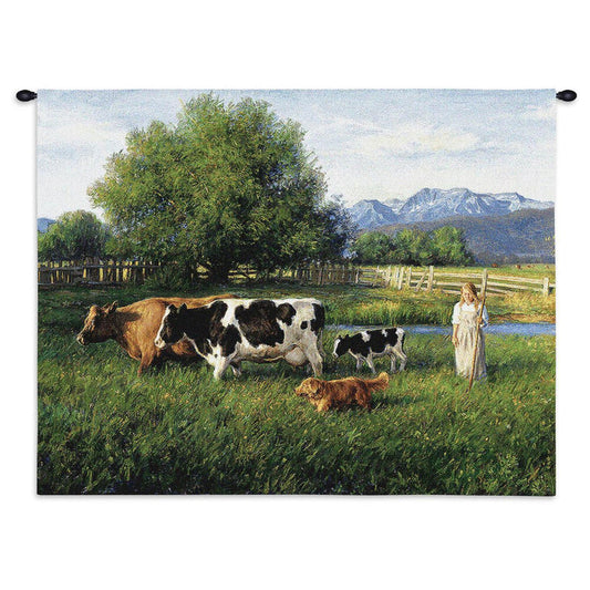 Country Girl Wall Tapestry by Robert Duncan&copy; -