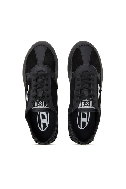 D-Mile-Flat sneakers in leather and suede