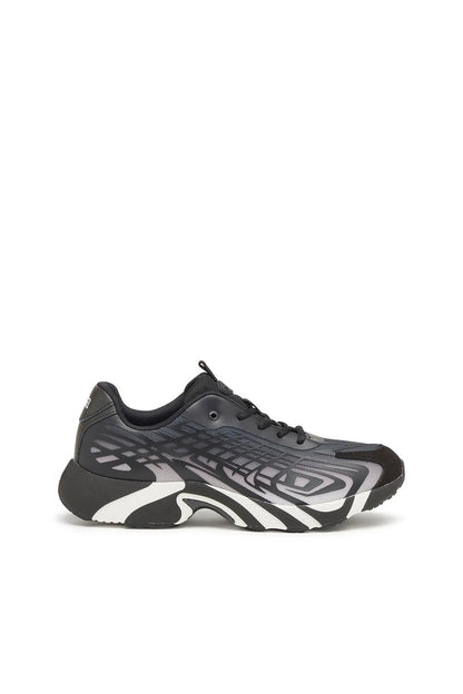 D-Vit-Sneakers in striped dégradé mesh
