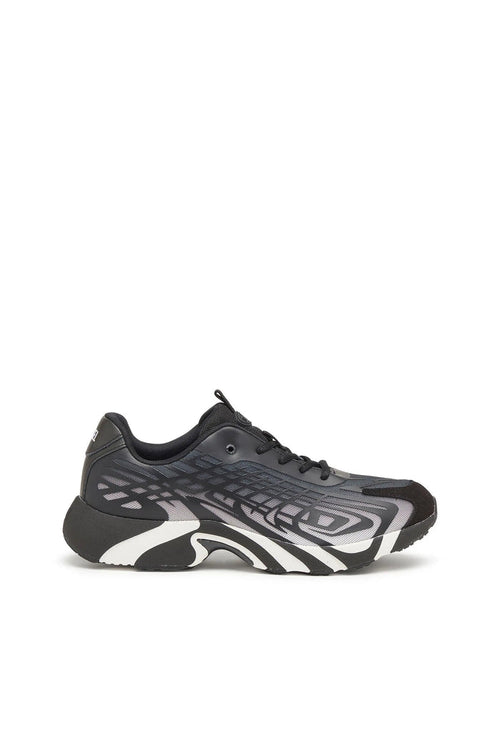 D-Vit-Sneakers in striped dégradé mesh