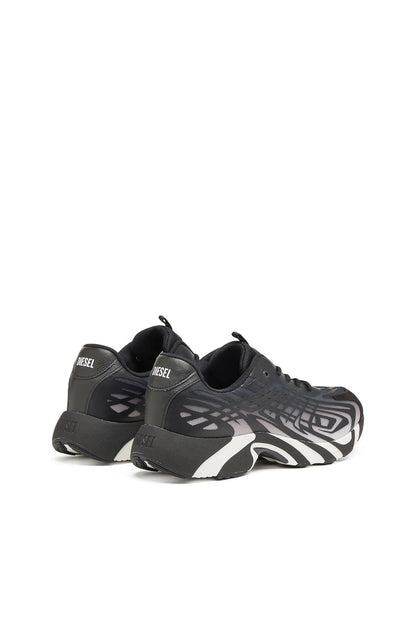D-Vit-Sneakers in striped dégradé mesh