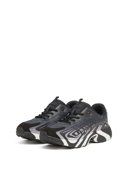 D-Vit-Sneakers in striped dégradé mesh