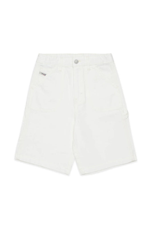 Denim shorts with utility pockets
